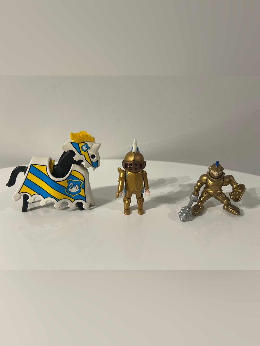 Playmobil Medieval Knight Horse & Fisher Price Warrior Figure Mixed Toy Lot